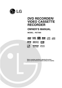 Bruksanvisning LG RC7323NSL DVD-Video Kombination