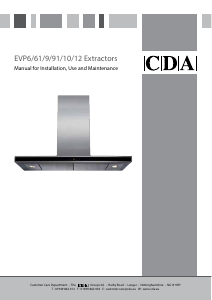 Manual CDA EVP61 Cooker Hood