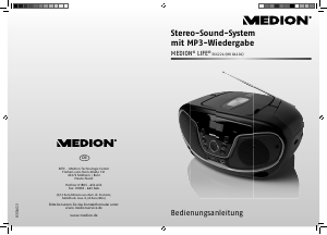 Bedienungsanleitung Medion LIFE E66224 (MD 84101) Stereoanlage