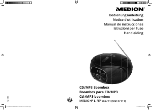 Bedienungsanleitung Medion LIFE E65711 (MD 47111) Stereoanlage