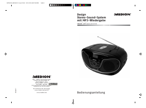 Bedienungsanleitung Medion LIFE E66014 (MD 82760) Stereoanlage