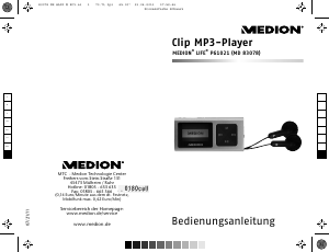 Bedienungsanleitung Medion LIFE P61021 (MD 83078) Mp3 player