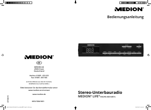 Bedienungsanleitung Medion LIFE E66290 (MD 84831) Radio