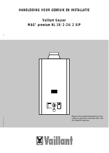 Handleiding Vaillant MAG Premium NL 24/2 XIP Geiser