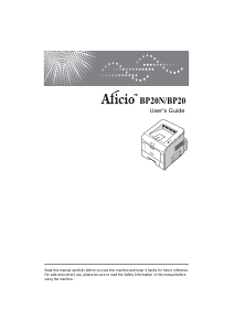 Handleiding Ricoh Aficio BP20N Printer