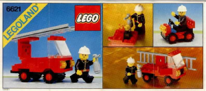 Handleiding Lego set 6621 Town Brandweerwagen