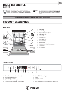 Manual Indesit DIC 3B+16 A S Dishwasher