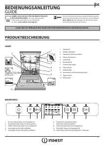 Bedienungsanleitung Indesit DFC 2C24 A X Geschirrspüler