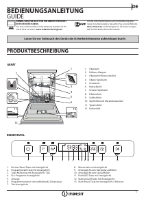 Bedienungsanleitung Indesit DFO 3C26 Geschirrspüler
