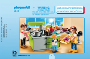 Mode d’emploi Playmobil set 9543 Modern House Cuisine