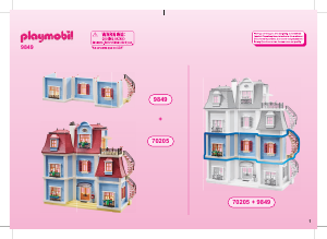 Mode d’emploi Playmobil set 9849 Modern House Etage supplémentaire pour grande maison traditionnelle