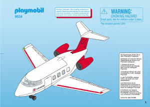 Mode d’emploi Playmobil set 9534 Rescue Avion de sauvetage Deutches Rotes Kreuz
