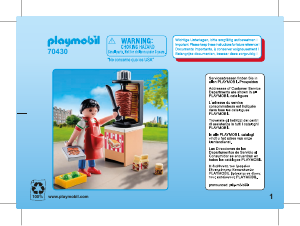 Handleiding Playmobil set 70430 Special Kebabverkoper