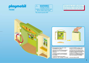 Handleiding Playmobil set 70308 City Life Speelbox kinderdagverblijf