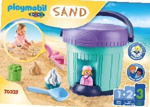 Bruksanvisning Playmobil set 70339 1-2-3 Kreativt set sandbageri
