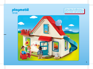 Εγχειρίδιο Playmobil set 70129 1-2-3 Επιπλωμένο Σπίτι