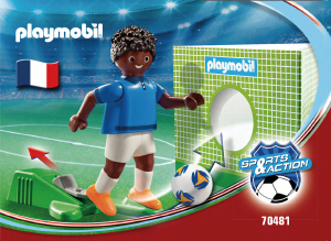 Manual Playmobil set 70481 Sports Jugador de futebol - frança b