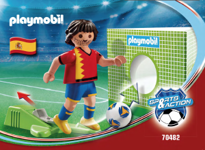 Handleiding Playmobil set 70482 Sports Voetbalspeler Spanje