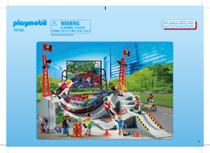 Handleiding Playmobil set 70168 Sports Skatepark met halfpipe