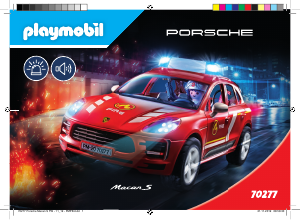 Handleiding Playmobil set 70277 Promotional Porsche macan s brandweer