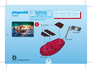 Mode d’emploi Playmobil set 70493 Pirates Barque des pirates avec requin-marteau