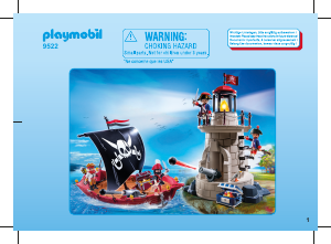 Bedienungsanleitung Playmobil set 9522 Pirates Piratenschiff