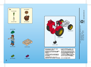 Handleiding Playmobil set 70495 Farm Tractor