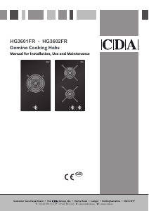 Handleiding CDA HG3602 Kookplaat