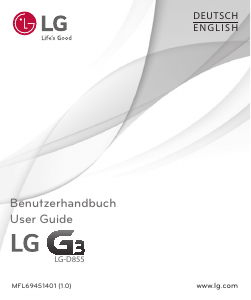Bruksanvisning LG D855 Mobiltelefon