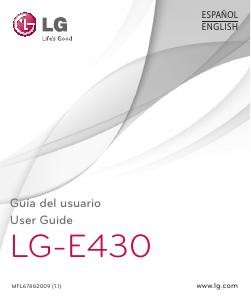 Manual LG E430 Mobile Phone