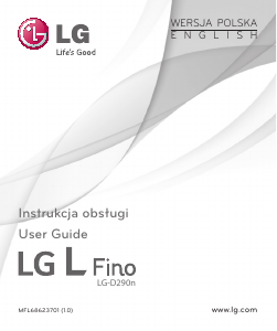 Bruksanvisning LG D290N Mobiltelefon