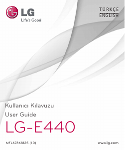 Manual LG E440 Mobile Phone