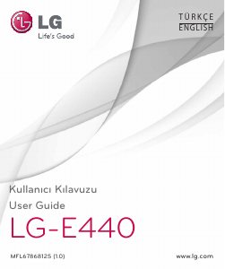 Bruksanvisning LG E440 Mobiltelefon