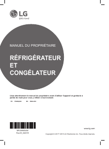 Mode d’emploi LG GSB6611PS Réfrigérateur combiné