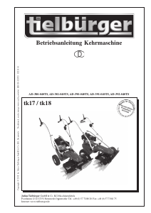 Bedienungsanleitung Tielbürger TK17 Kehrmaschine