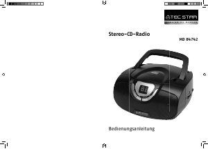 Bedienungsanleitung Tec Star MD 84742 Stereoanlage