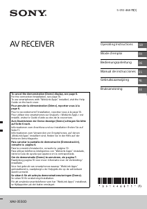 Mode d’emploi Sony XAV-3550D Autoradio