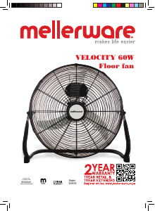 Manual Mellerware 35951B Ventilador