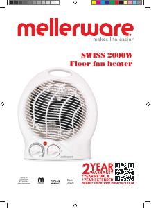 Manual de uso Mellerware 35200 Calefactor