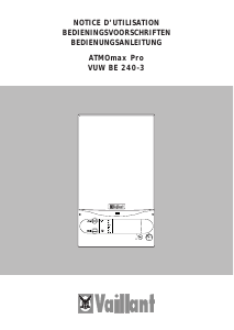 Handleiding Vaillant ATMOmax Pro VUW BE 240-2 CV-ketel