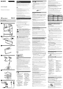 Руководство Sony RDP-NWG400B Динамики