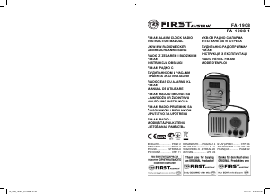 Rokasgrāmata First Austria FA-1908 Radio modinātājs