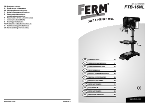 Manuale FERM TDM1021 Trapano a colonna da banco
