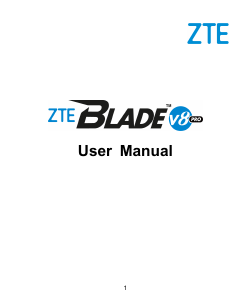 Handleiding ZTE Blade V8 Pro Mobiele telefoon