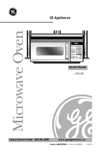Manual GE JVM1190BYC Microwave