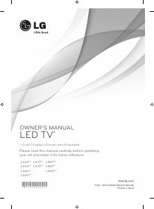 Manual LG 47LN577S Televisor LED
