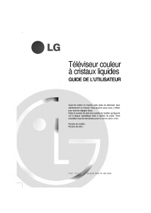 Mode d’emploi LG RZ-17LZ10 Téléviseur LCD