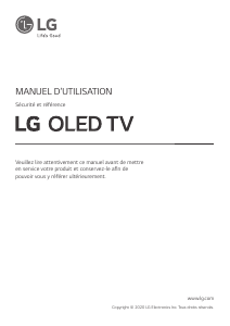 Mode d’emploi LG OLED55GX6LA Téléviseur OLED