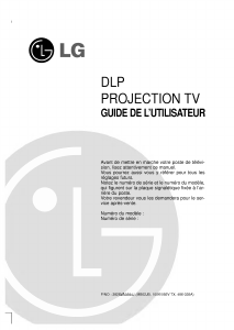 Mode d’emploi LG RL-44SZ21RD Téléviseur