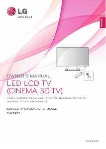 Manual LG TM2792S-SZ LED Television